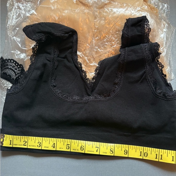 New Set of Three Lace Bras XL  Type of Sexy Sports Bra in Nude, Black and White - Picture 7 of 10